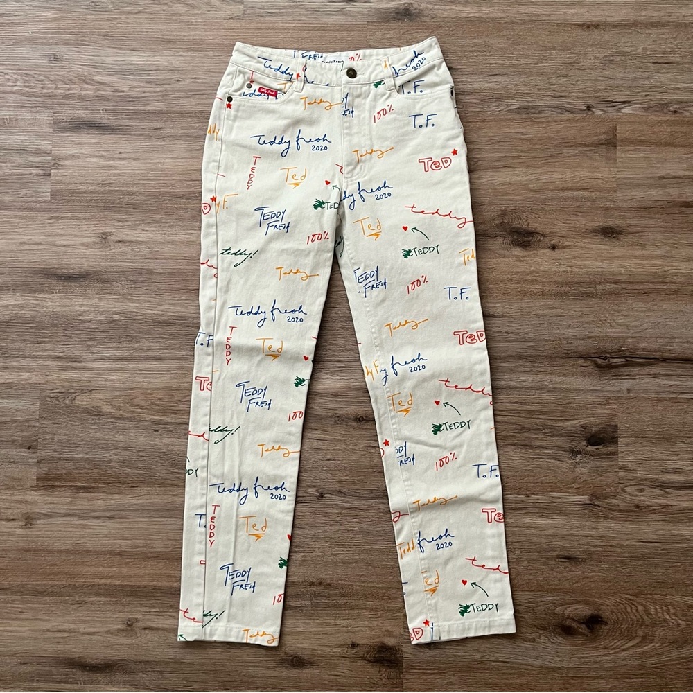 Teddy Fresh Logo Jeans Pants, Size 24 🐻